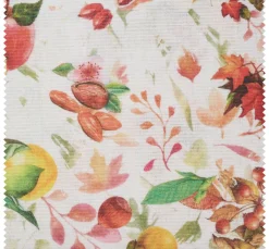 VBS Marktplatz Dekostoff|Stoff Meterware>Motiv-Stoff Leinenoptik "Herbst"