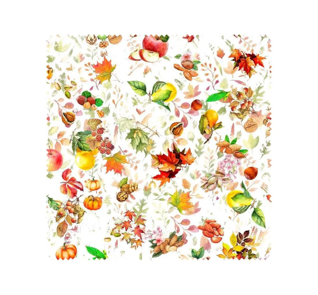 VBS Marktplatz Dekostoff|Stoff Meterware>Motiv-Stoff Leinenoptik "Herbst"