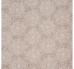VBS Marktplatz Dekostoff|Stoff Meterware>Motiv-Stoff Leinenoptik "Mandala Kreise Spitze"