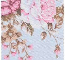 VBS Marktplatz Patchworkstoffe|Stoff Meterware>Motiv-Stoff Leinenoptik "Rakel-Blau"