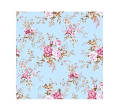 VBS Marktplatz Patchworkstoffe|Stoff Meterware>Motiv-Stoff Leinenoptik "Rakel-Blau"