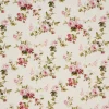 VBS Marktplatz Stoff Meterware>Motiv-Stoff Leinenoptik "Rosen"