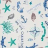 VBS Marktplatz Stoff Meterware|Dekostoff>Motiv-Stoff Leinenoptik "Sealife"