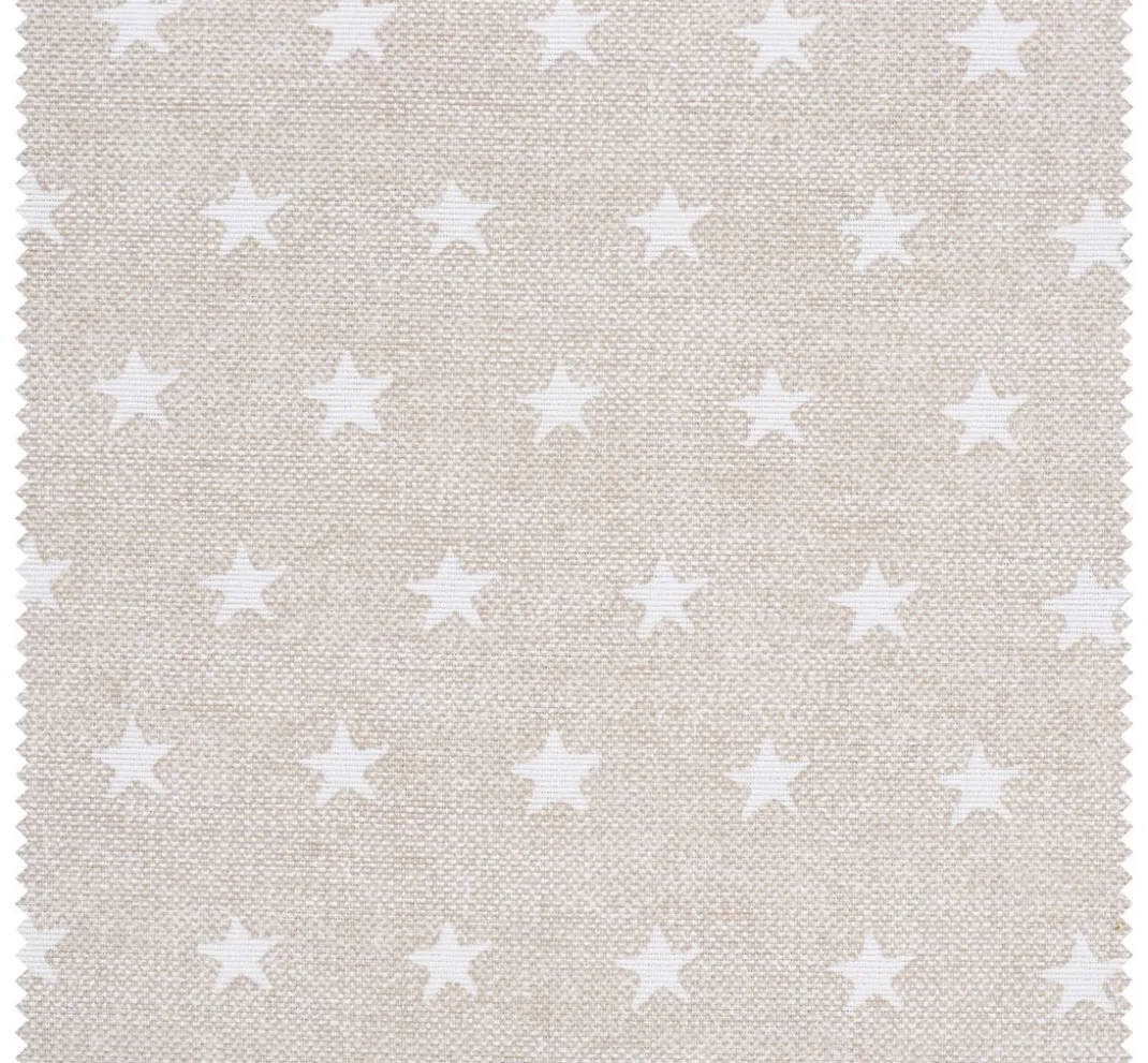 VBS Marktplatz Stoff Meterware|Weihnachtsstoffe>Motiv-Stoff Leinenoptik "Sterne"