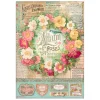 Stamperia Decoupage|Seidenpapier & Strohseide>Motiv-Strohseide "Album of Roses"