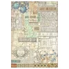 Stamperia Seidenpapier & Strohseide|Decoupage>Motiv-Strohseide "Art of Travelling"