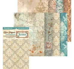 Stamperia Decoupage|Seidenpapier & Strohseide>Motiv-Strohseide Backgrounds "Alterego"