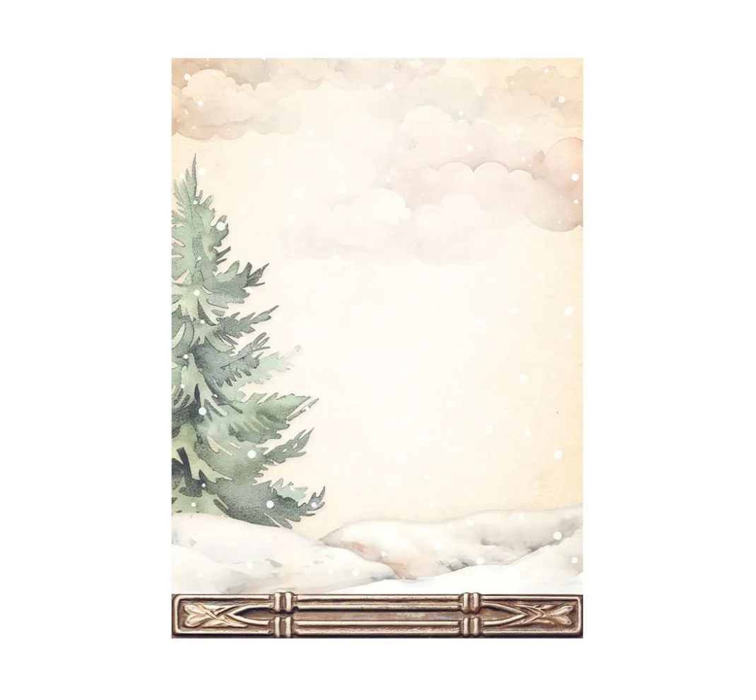 Stamperia Seidenpapier & Strohseide|Decoupage>Motiv-Strohseide Backgrounds "Gear up for Christmas"