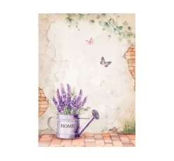 Stamperia Decoupage|Seidenpapier & Strohseide>Motiv-Strohseide Backgrounds "Lavender"