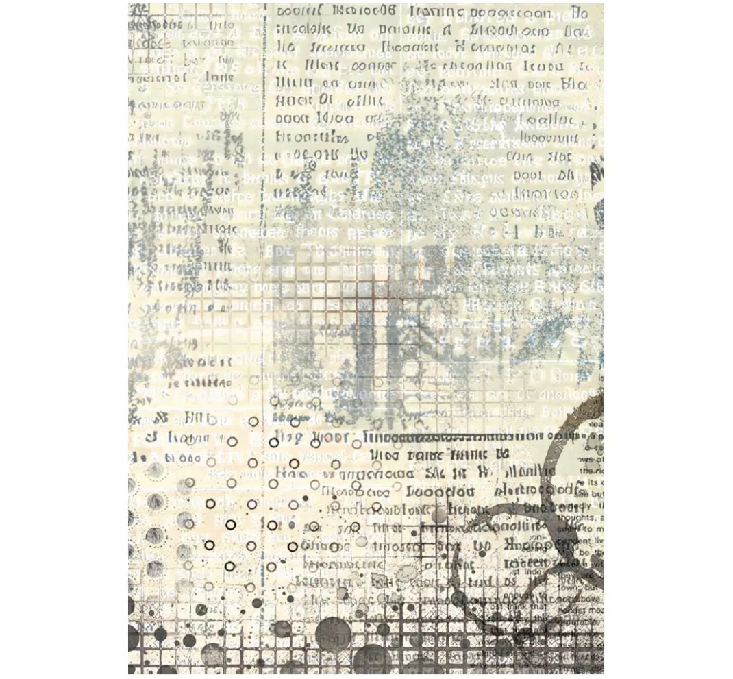 Stamperia Decoupage|Seidenpapier & Strohseide>Motiv-Strohseide Backgrounds "Furrry Friends"
