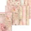 Stamperia Decoupage|Seidenpapier & Strohseide>Motiv-Strohseide Backgrounds "Shabby Rose"