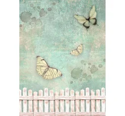 Stamperia Decoupage|Seidenpapier & Strohseide>Motiv-Strohseide Backgrounds "House of Roses"