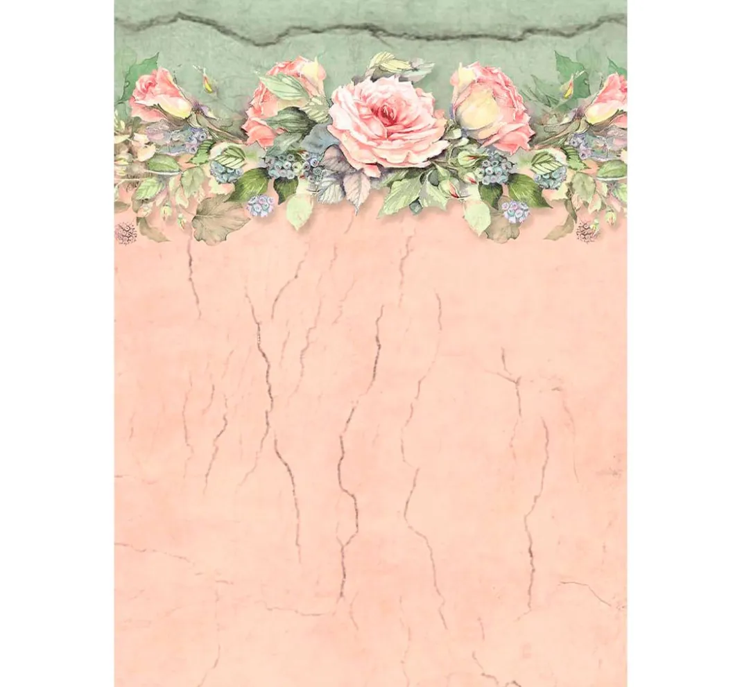 Stamperia Decoupage|Seidenpapier & Strohseide>Motiv-Strohseide Backgrounds "House of Roses"