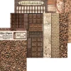 Stamperia Decoupage|Seidenpapier & Strohseide>Motiv-Strohseide Backgrounds "Coffee and Chocolate"