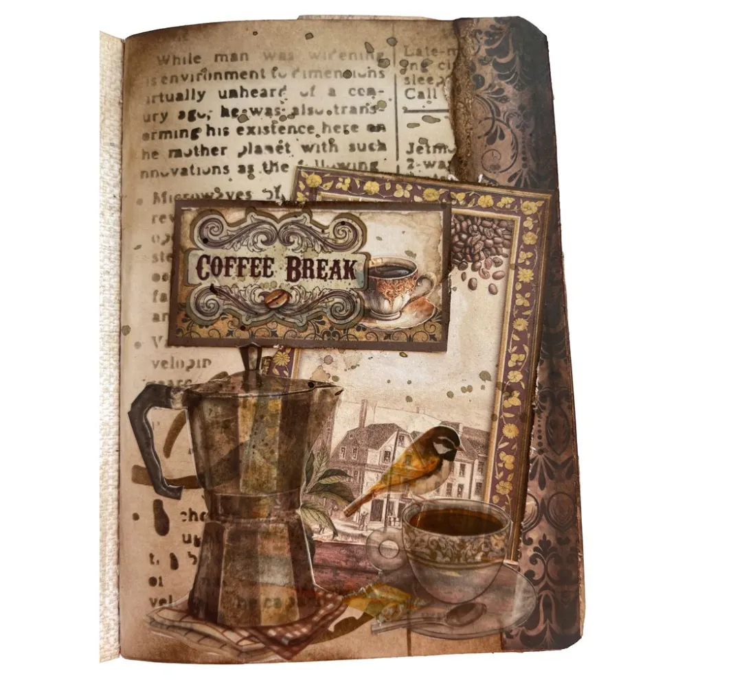 Stamperia Decoupage|Seidenpapier & Strohseide>Motiv-Strohseide Backgrounds "Coffee and Chocolate"