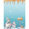 Stamperia Seidenpapier & Strohseide|Decoupage>Motiv-Strohseide "Candy Christmas - Snowman"