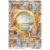 Ciao Bella Decoupage|Seidenpapier & Strohseide>Motiv-Strohseide "Coral Reef - Bullauge"