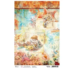 Ciao Bella Decoupage|Seidenpapier & Strohseide>Motiv-Strohseide "Coral Reef - Coral Reef"