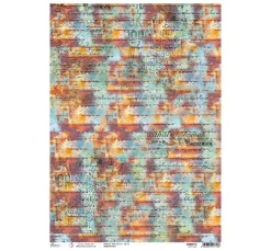 Ciao Bella Decoupage|Seidenpapier & Strohseide>Motiv-Strohseide "Coral Reef - Rusty"