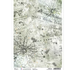 Ciao Bella Decoupage|Seidenpapier & Strohseide>Motiv-Strohseide "Daily Express"