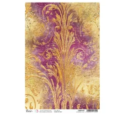 Ciao Bella Decoupage|Seidenpapier & Strohseide>Motiv-Strohseide "Ethereal -Schillerndes Gold"