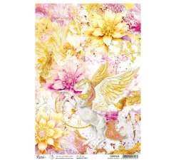 Ciao Bella Decoupage|Seidenpapier & Strohseide>Motiv-Strohseide "Ethereal - Pegasus"