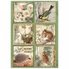 Stamperia Decoupage|Seidenpapier & Strohseide>Motiv-Strohseide "Forest"