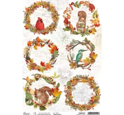 Ciao Bella Decoupage|Seidenpapier & Strohseide>Motiv-Strohseide "Herbst-Komposition"