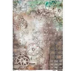 Ciao Bella Decoupage|Seidenpapier & Strohseide>Motiv-Strohseide "Industrial", DIN A3