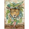 Stamperia Decoupage|Seidenpapier & Strohseide>Motiv-Strohseide "Jaguar"