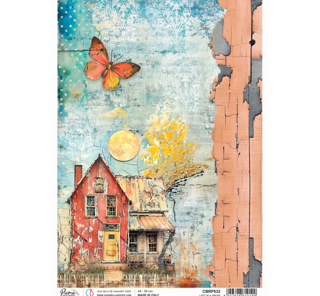 Ciao Bella Decoupage|Seidenpapier & Strohseide>Motiv-Strohseide "Lost in a Dream"