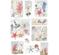 renkalik Decoupage|Seidenpapier & Strohseide>Motiv-Strohseide "Marine"
