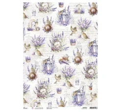 Ciao Bella Decoupage|Seidenpapier & Strohseide>Motiv-Strohseide "Morning in Provence - Bezaubernde Landschaft",
