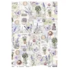 Ciao Bella Decoupage|Seidenpapier & Strohseide>Motiv-Strohseide "Morning Provence - Purple Fields"