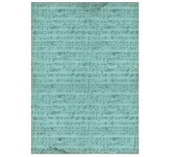 Stamperia Seidenpapier & Strohseide>Motiv-Strohseide "Music - Background Score"