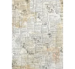 Ciao Bella Decoupage|Seidenpapier & Strohseide>Motiv-Strohseide "News"