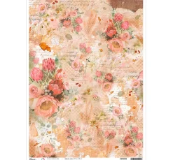 Ciao Bella Decoupage|Seidenpapier & Strohseide>Motiv-Strohseide "Protea"