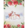 Stamperia Decoupage|Seidenpapier & Strohseide>Motiv-Strohseide "Rehe am Waldesrand"