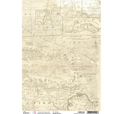 Ciao Bella Decoupage|Seidenpapier & Strohseide>Motiv-Strohseide "Reiseziel Karibik"