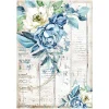 Stamperia Decoupage|Seidenpapier & Strohseide>Motiv-Strohseide "Romantic Blue"