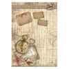 Stamperia Decoupage|Seidenpapier & Strohseide>Motiv-Strohseide "Sea Land - Compass"