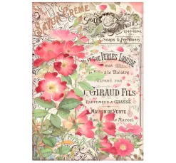 Stamperia Decoupage|Seidenpapier & Strohseide>Motiv-Strohseide "Seifenduft"