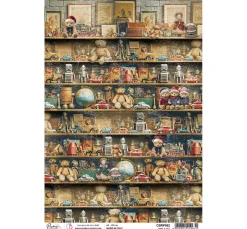 Ciao Bella Seidenpapier & Strohseide|Decoupage>Motiv-Strohseide "Toy Shop - Make a Gift"