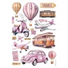 Stamperia Decoupage|Seidenpapier & Strohseide>Motiv-Strohseide "Travel"