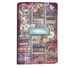 Stamperia Decoupage|Seidenpapier & Strohseide>Motiv-Strohseide "Vintage Library Flowers"