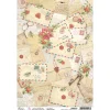 Ciao Bella Seidenpapier & Strohseide|Decoupage>Motiv-Strohseide "Weihnachtspost"