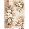 Ciao Bella Seidenpapier & Strohseide|Decoupage>Motiv-Strohseide "Winter Season - White Poinsettia"