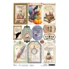 Ciao Bella Decoupage|Seidenpapier & Strohseide>Motiv-Strohseide "Wizard Academy - Labels"