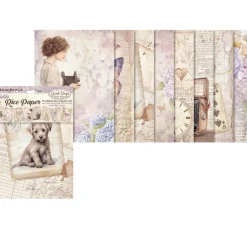 Stamperia Decoupage|Seidenpapier & Strohseide>Motiv-Strohseiden Sortiment "Quiet Days"