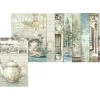 Stamperia Decoupage|Seidenpapier & Strohseide>Motiv-Strohseiden Sortiment "Herbarium Silvae", 8er Set